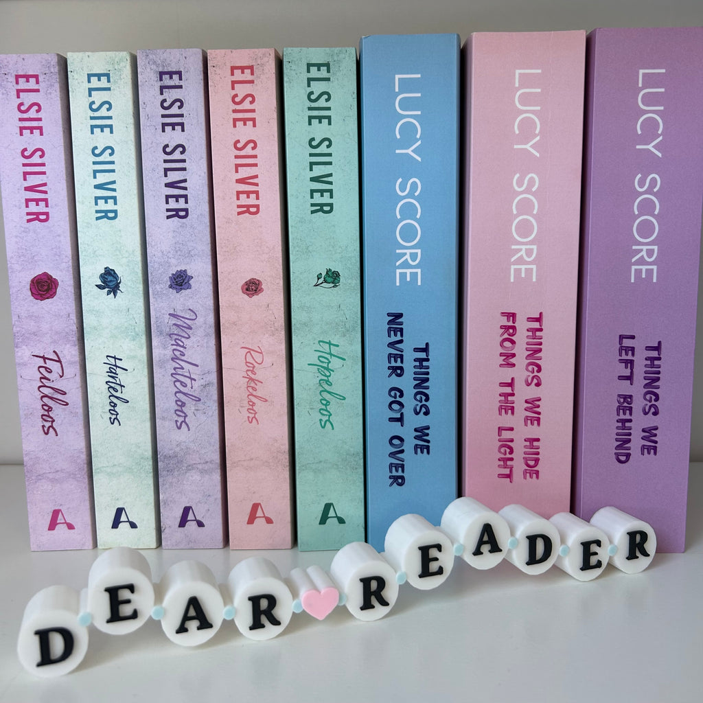 Dear Reader - Friendship Bracelet bookshelf sign