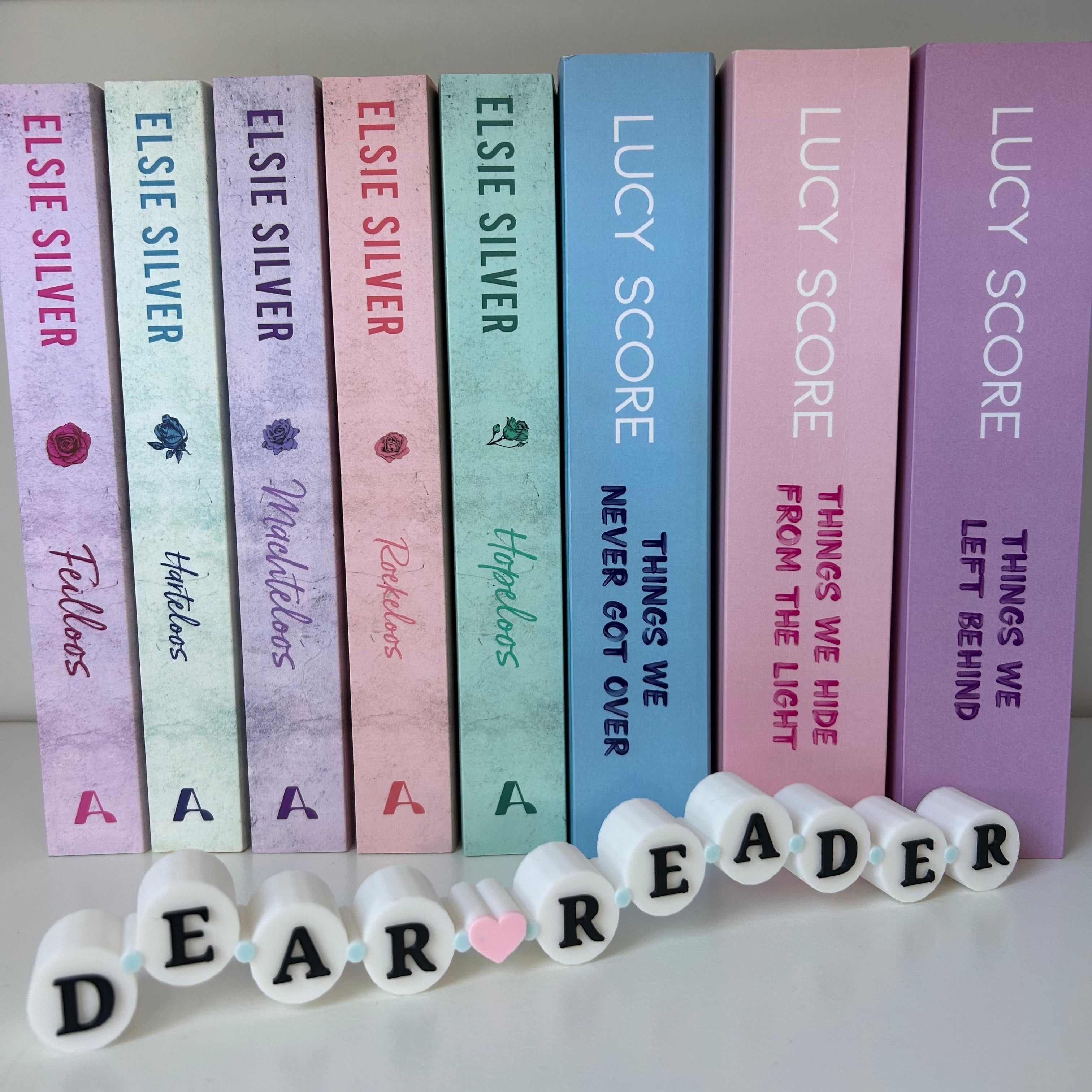 Dear Reader - Friendship Bracelet bookshelf sign