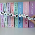 Dear Reader - Friendship Bracelet bookshelf sign