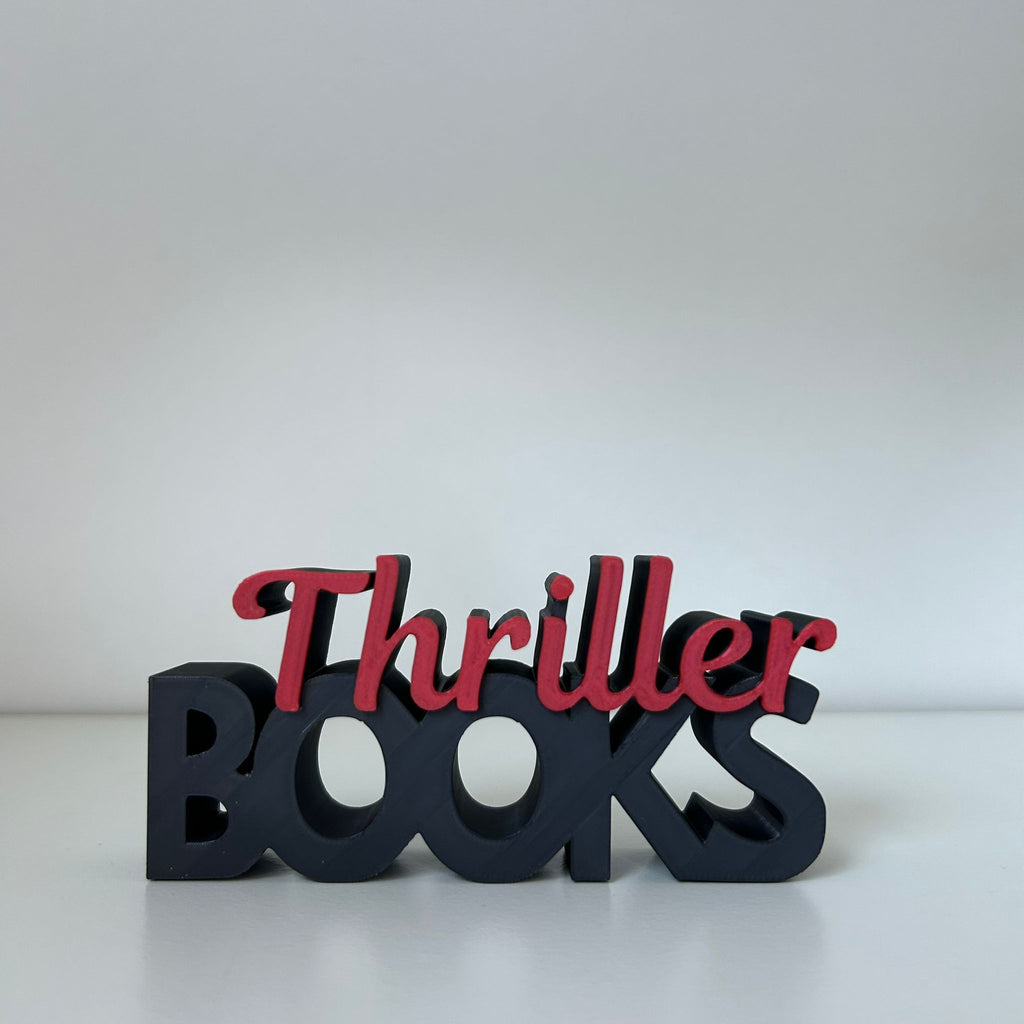 Word Art 'Thriller Books'