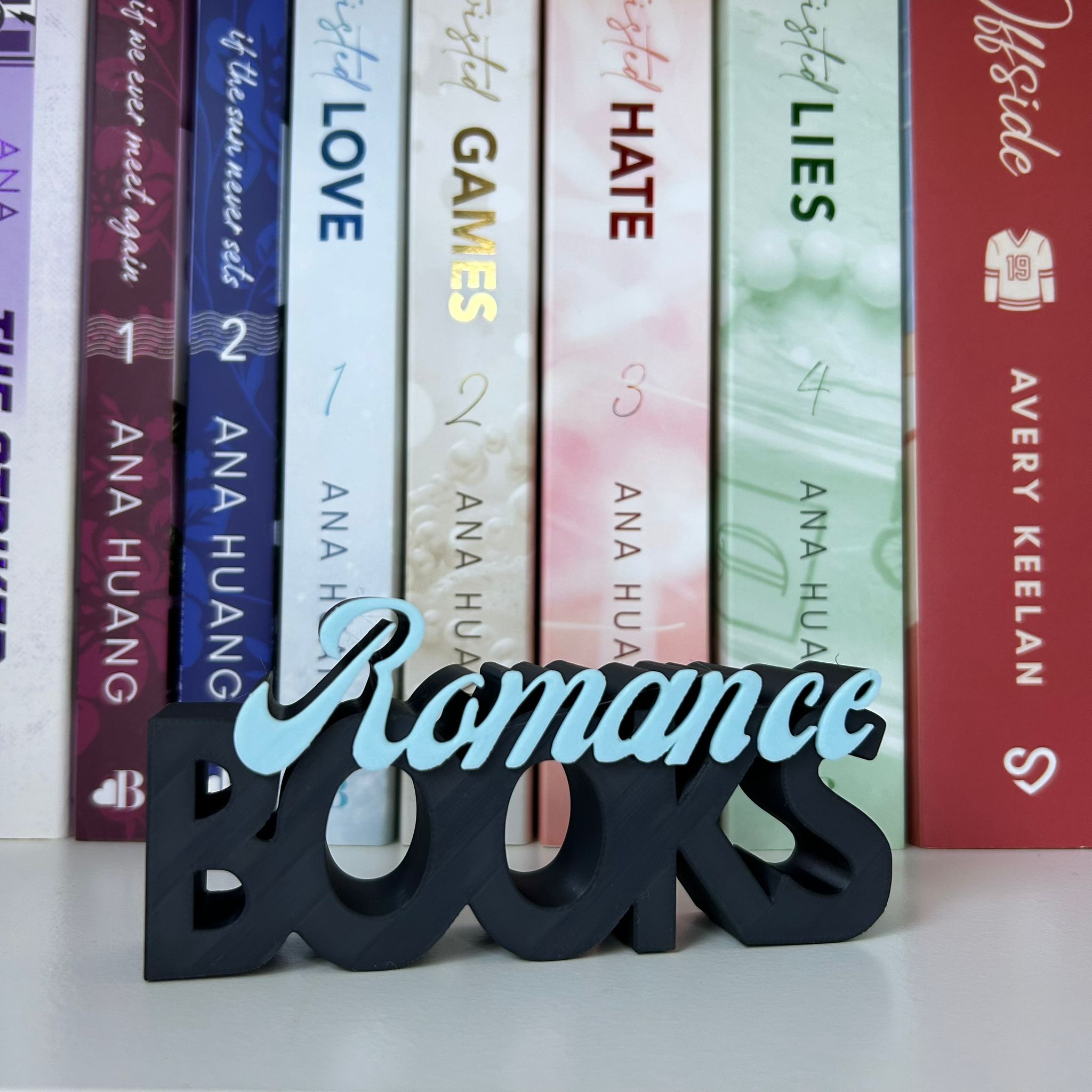 Word Art 'Romance Books'