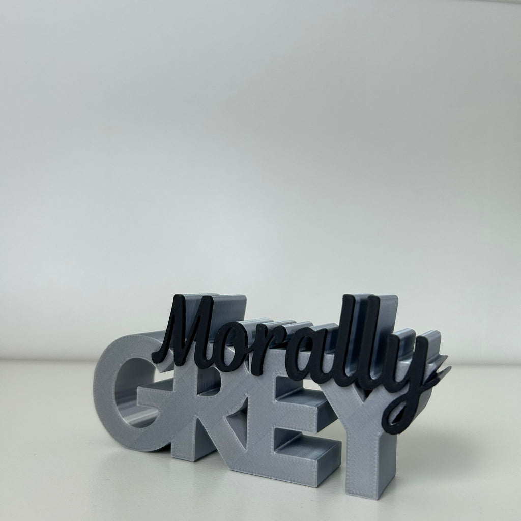 Word Art 'Morally Grey'