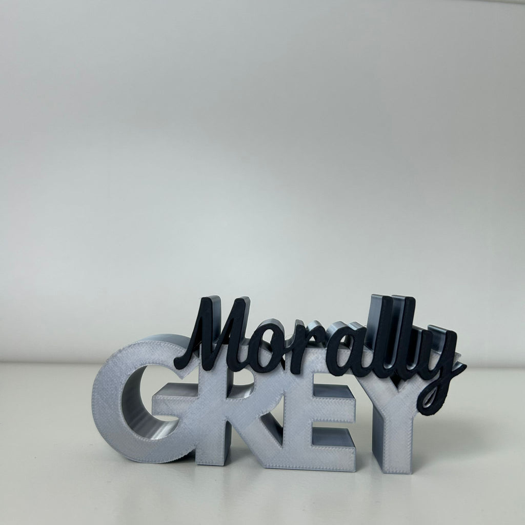 Word Art 'Morally Grey'