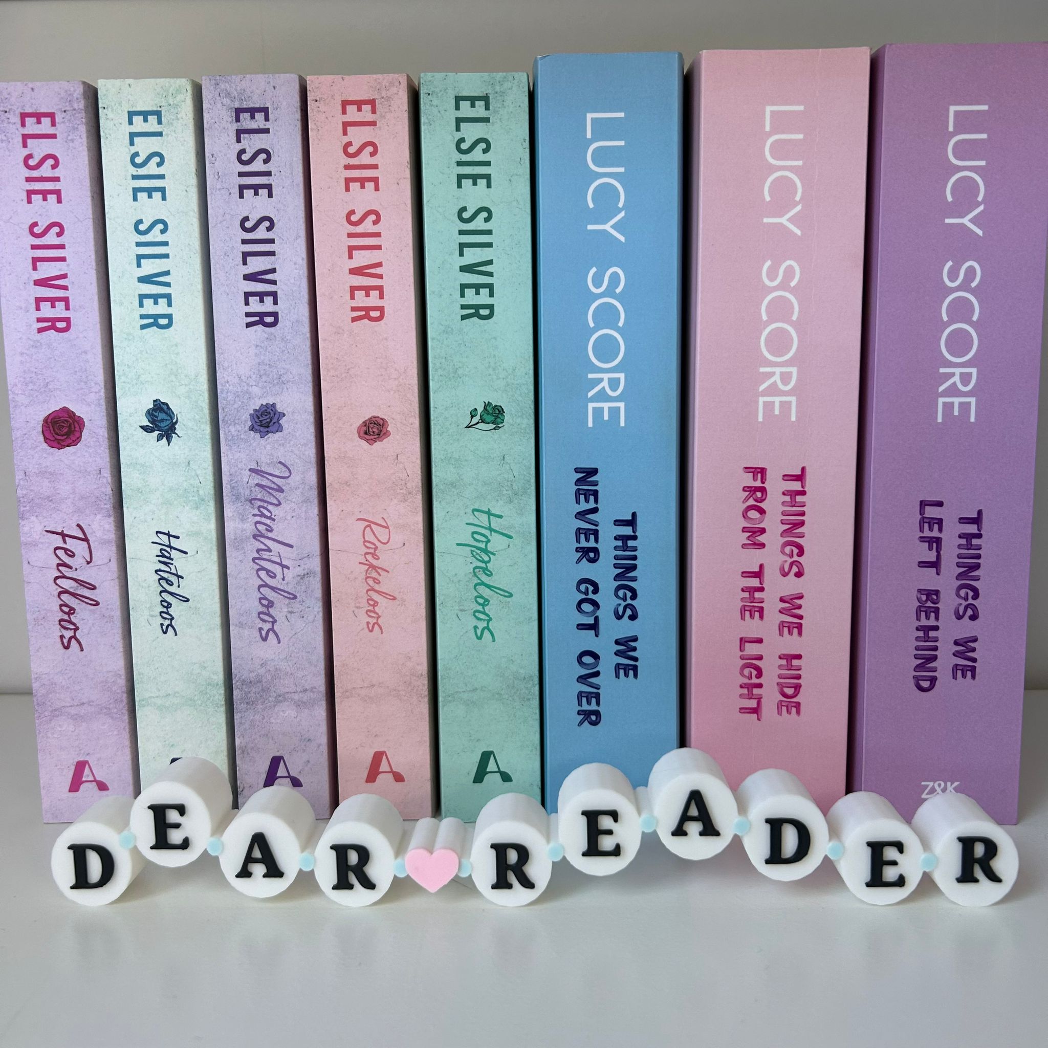Dear Reader - Friendship Bracelet bookshelf sign