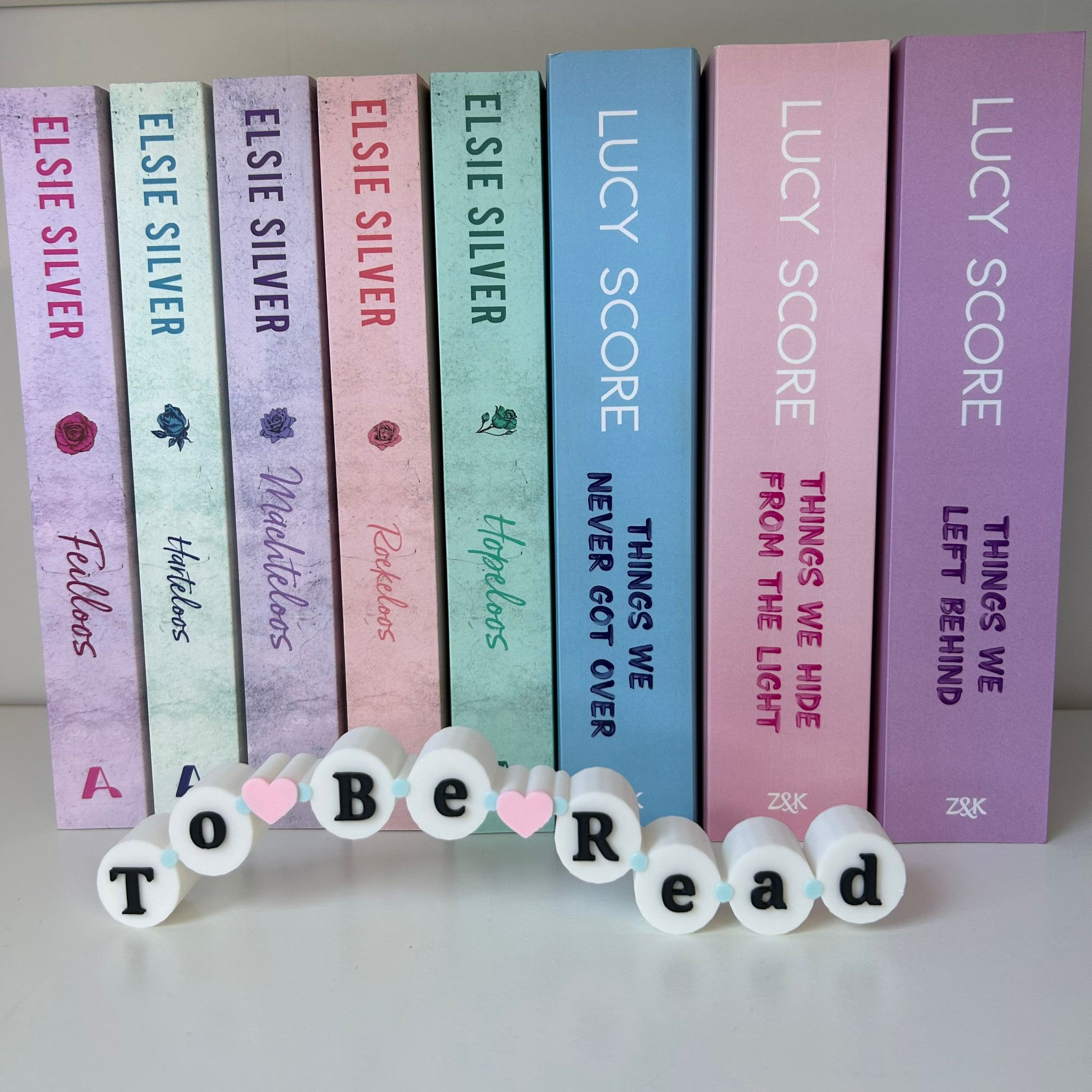 To Be Read - Friendship Bracelet bookshelf sign