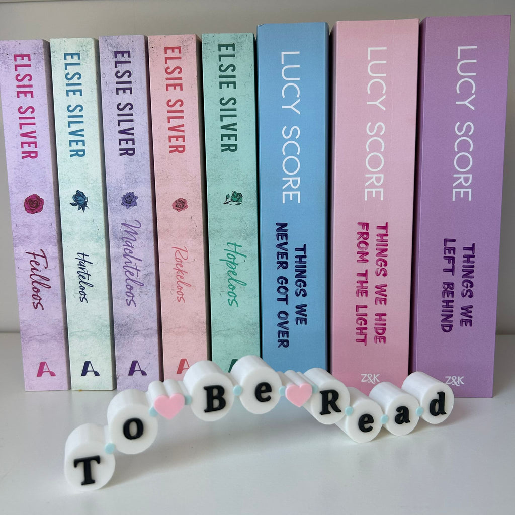 To Be Read - Friendship Bracelet bookshelf sign