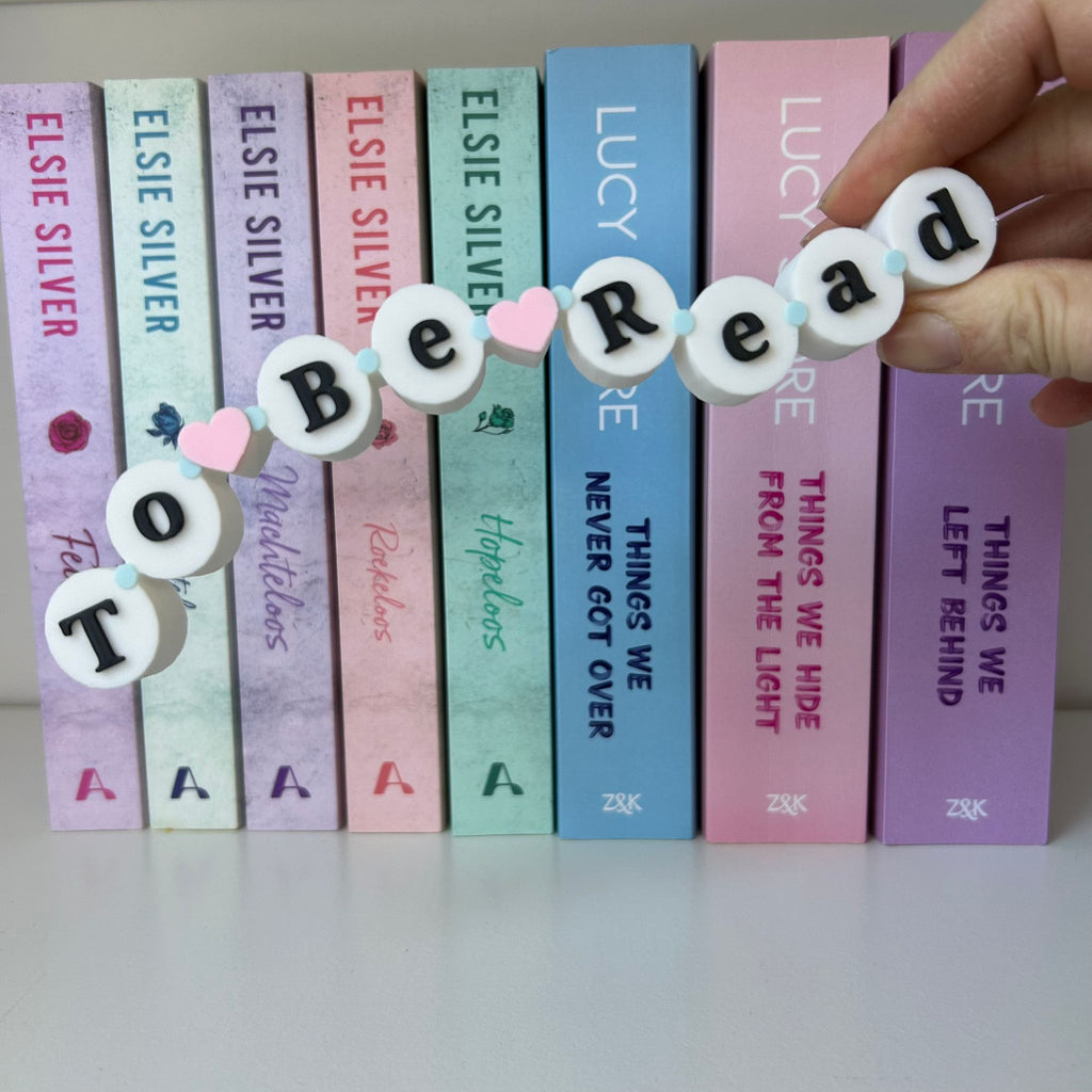 To Be Read - Friendship Bracelet bookshelf sign