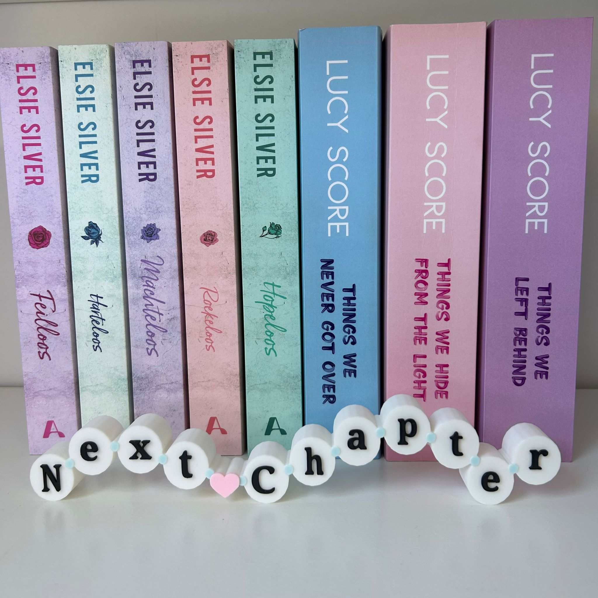 Next Chapter - Friendship Bracelet bookshelf sign