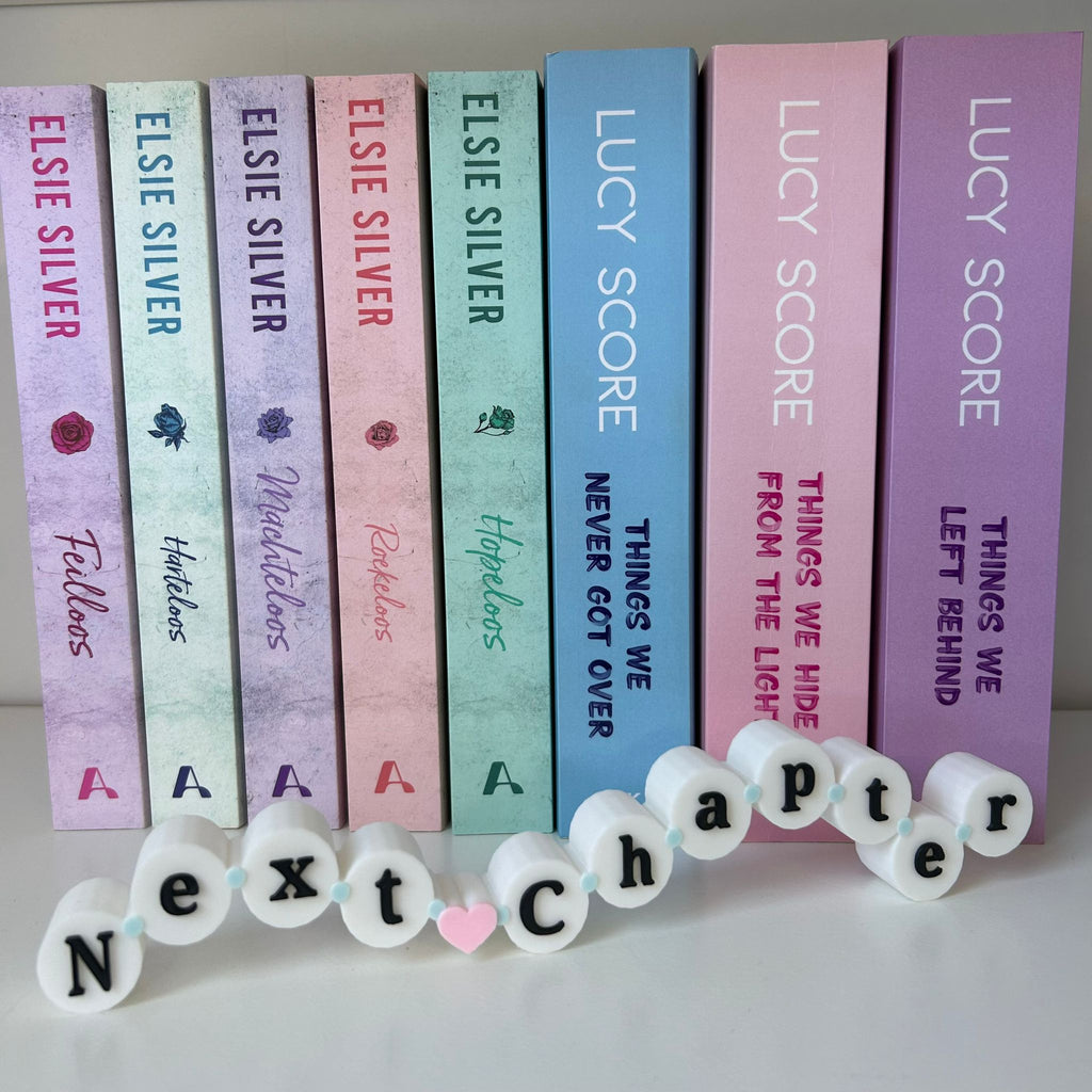 Next Chapter - Friendship Bracelet bookshelf sign