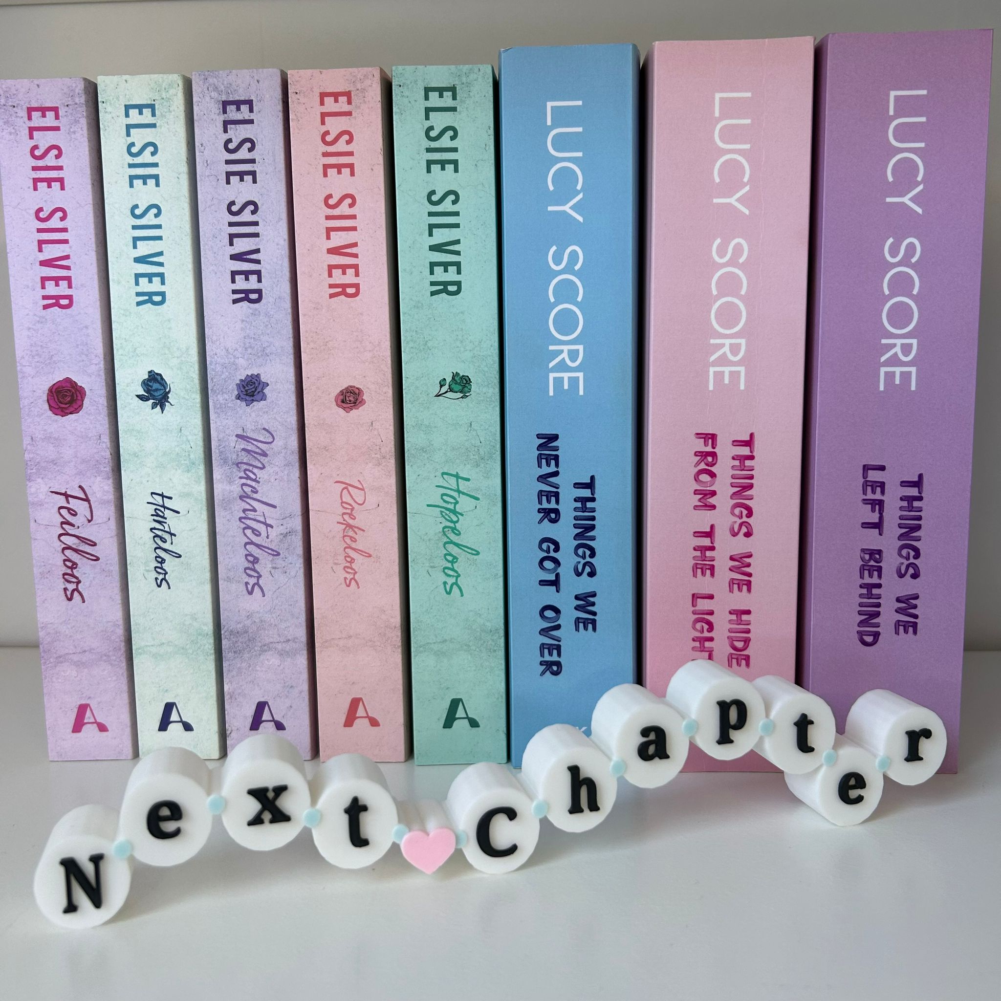 Next Chapter - Friendship Bracelet bookshelf sign