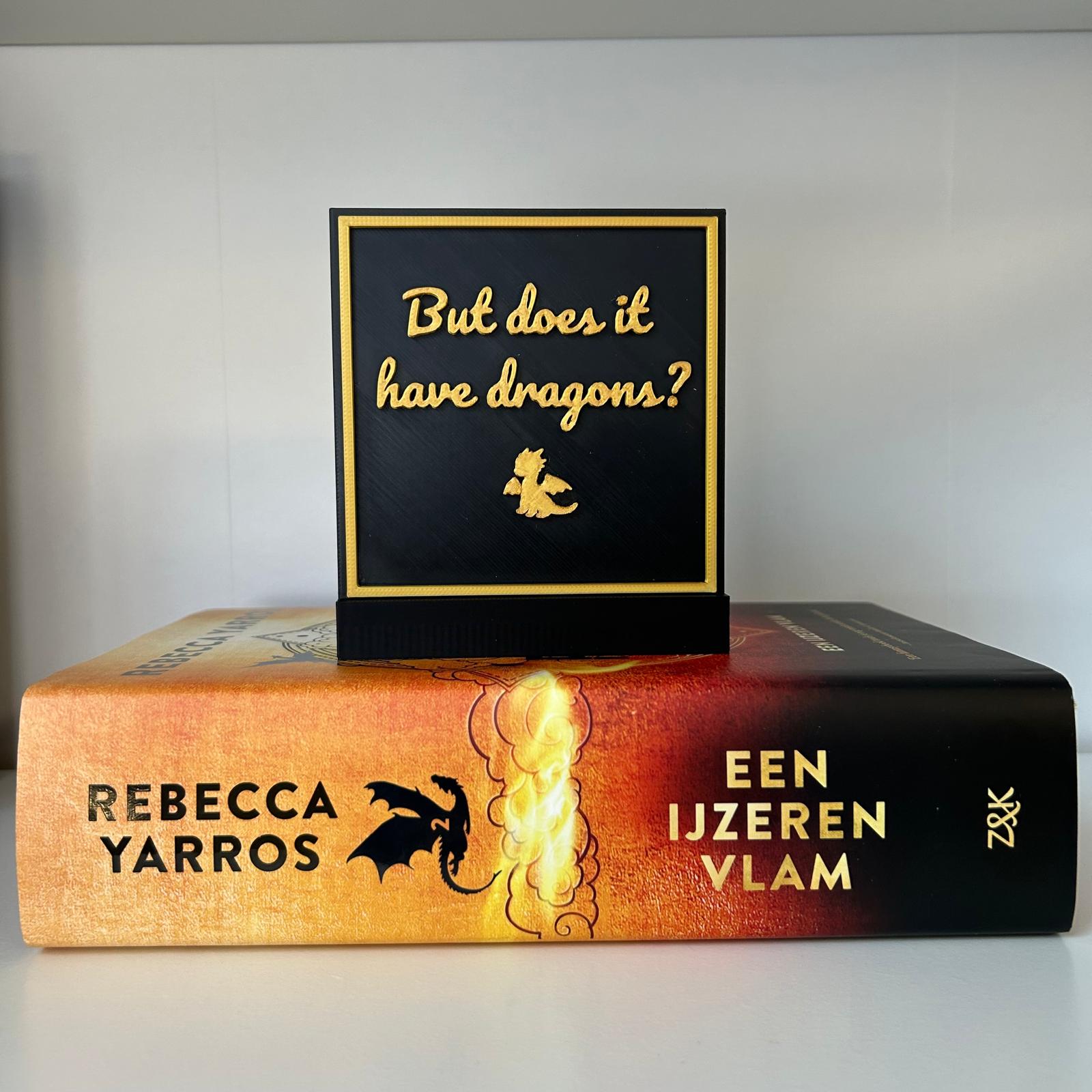 But does it have dragons? - Fantasy bookshelf decor
