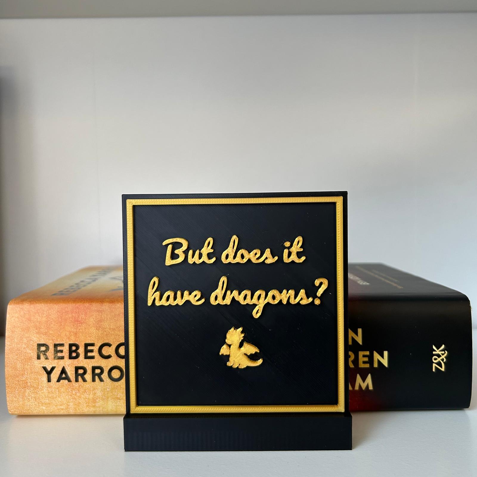 But does it have dragons? - Fantasy bookshelf decor