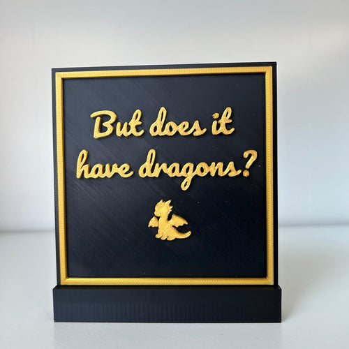 But does it have dragons? - Fantasy bookshelf decor