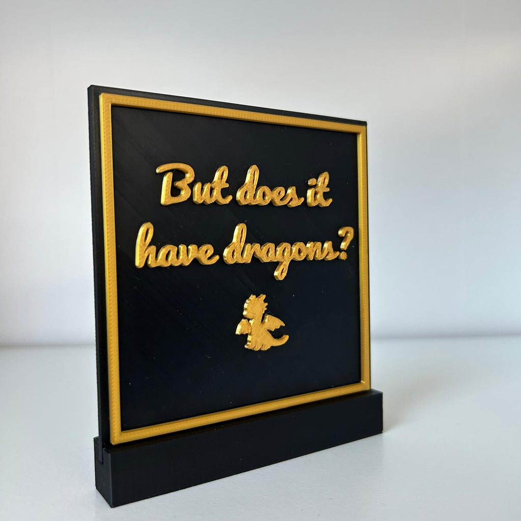 But does it have dragons? - Fantasy bookshelf decor