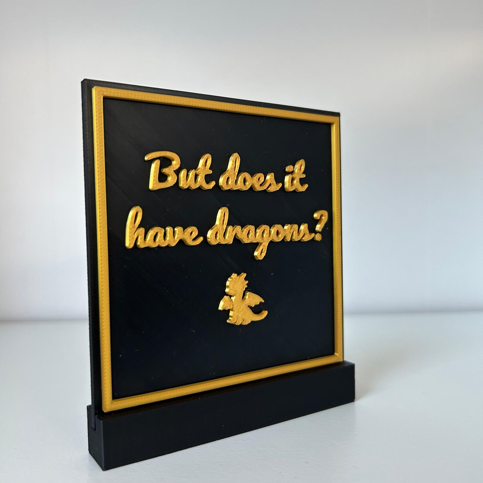But does it have dragons? - Fantasy bookshelf decor