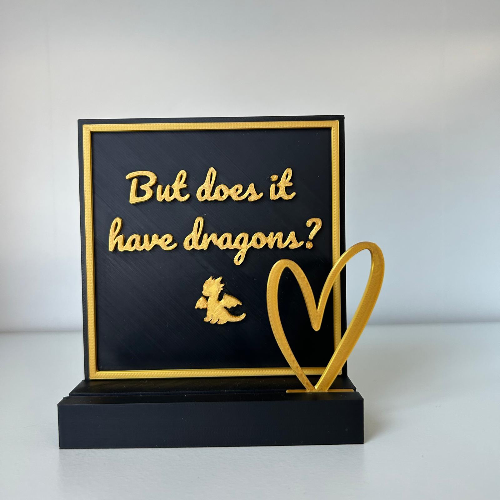 But does it have dragons? - Fantasy bookshelf decor