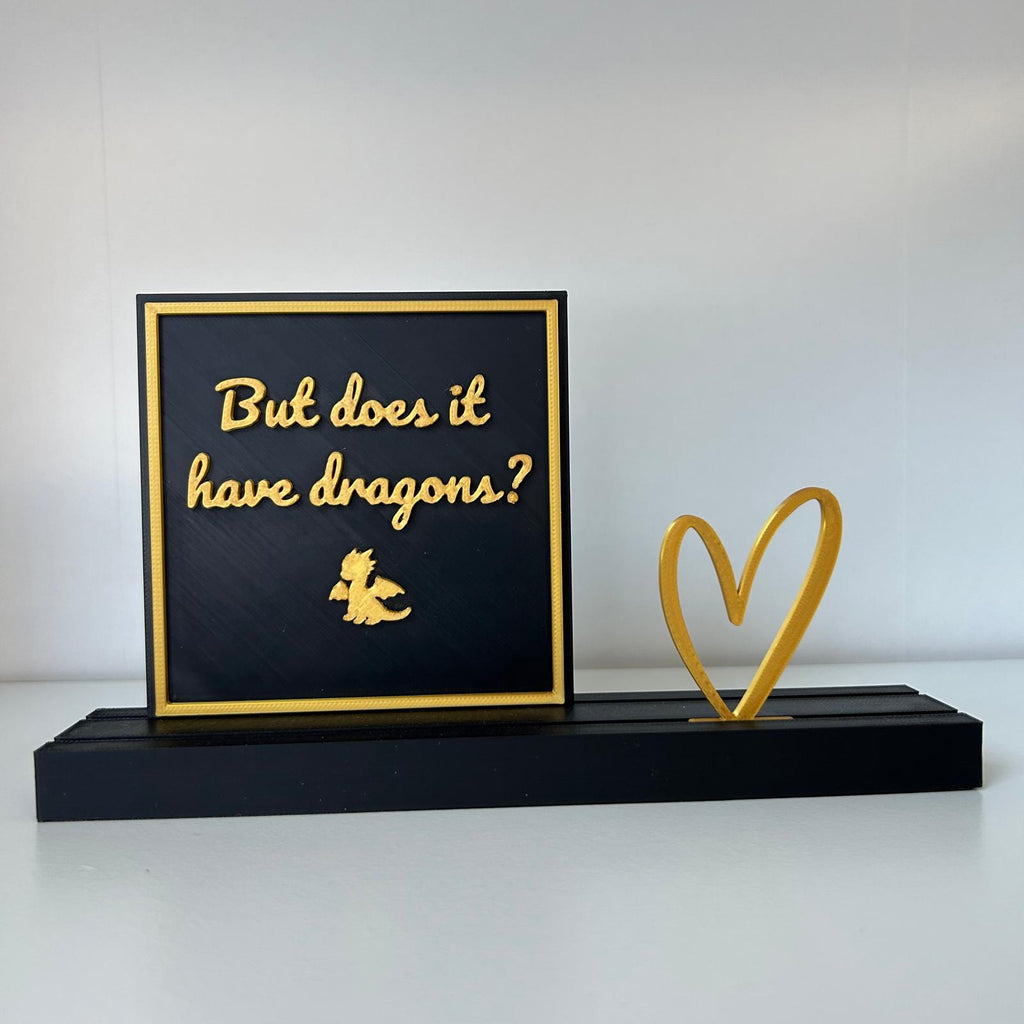 But does it have dragons? - Fantasy bookshelf decor