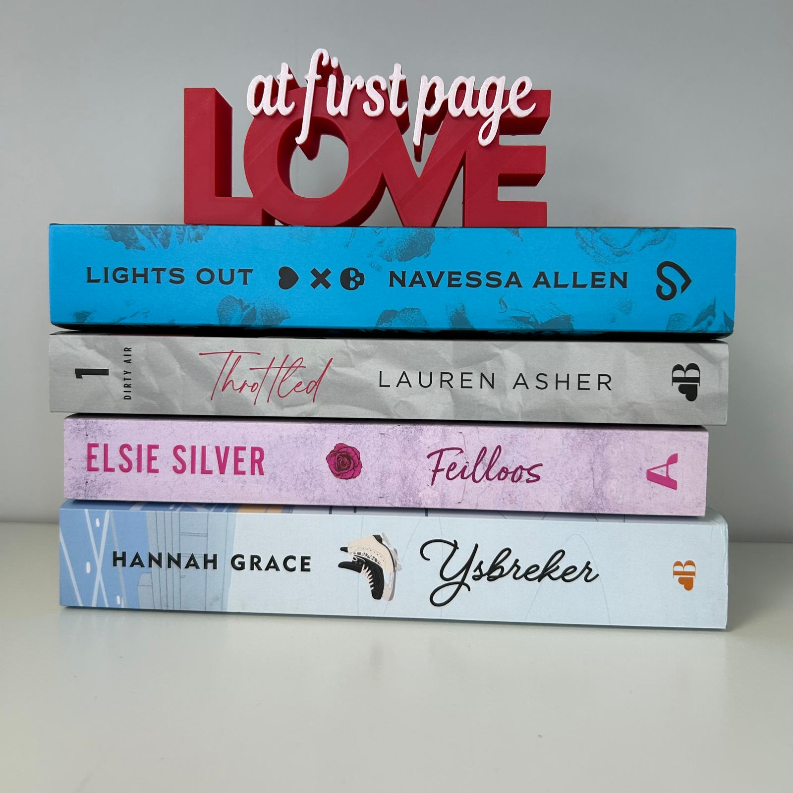 Love at first page Word Art - Bookish decor