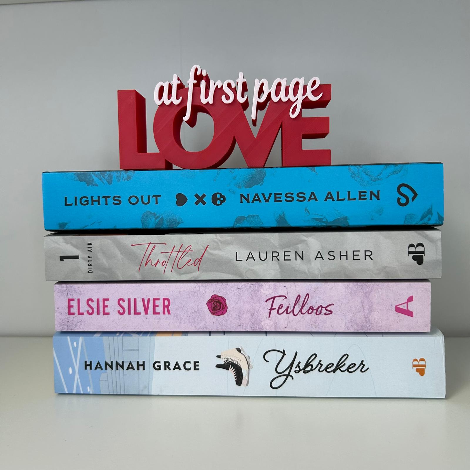 Love at first page Word Art - Bookish decor