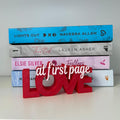 Love at first page Word Art - Bookish decor