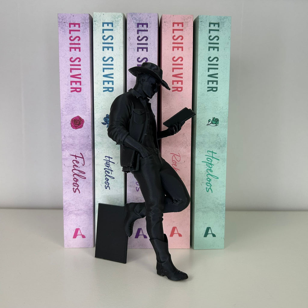 Hot cowboy reader bookshelf decor