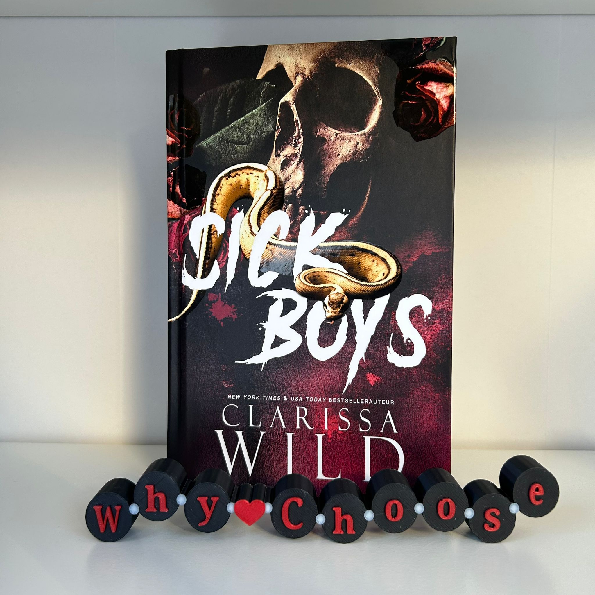 Why Choose - Friendship bracelet sign for dark romance bookshelf decor