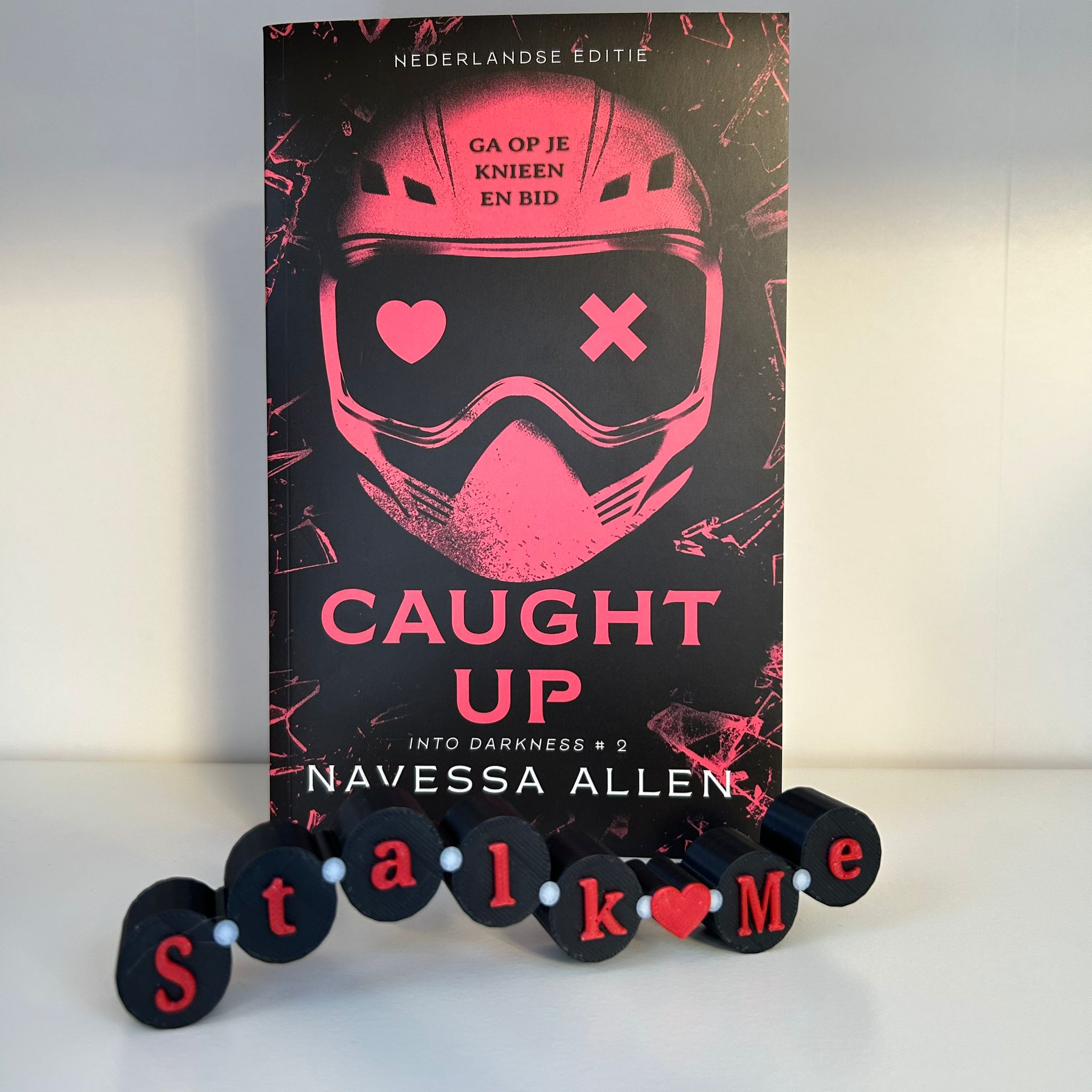 Stalk Me - Friendship bracelet sign for dark romance bookshelf decor