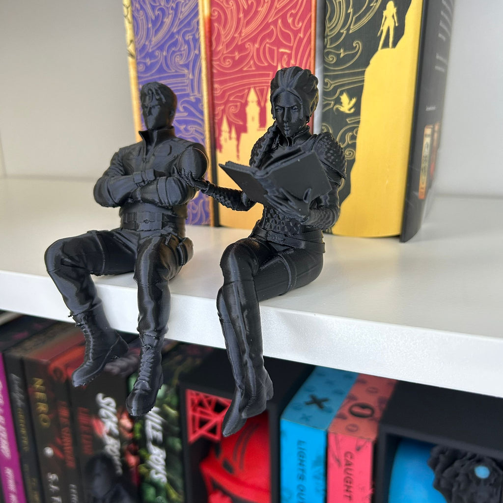 Dragon Rider Bookshelf Figures – Violet & Xaden inspired