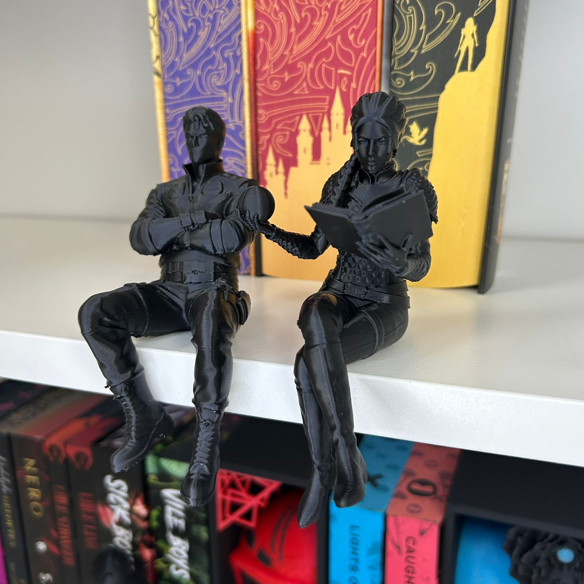 Dragon Rider Bookshelf Figures – Violet & Xaden inspired