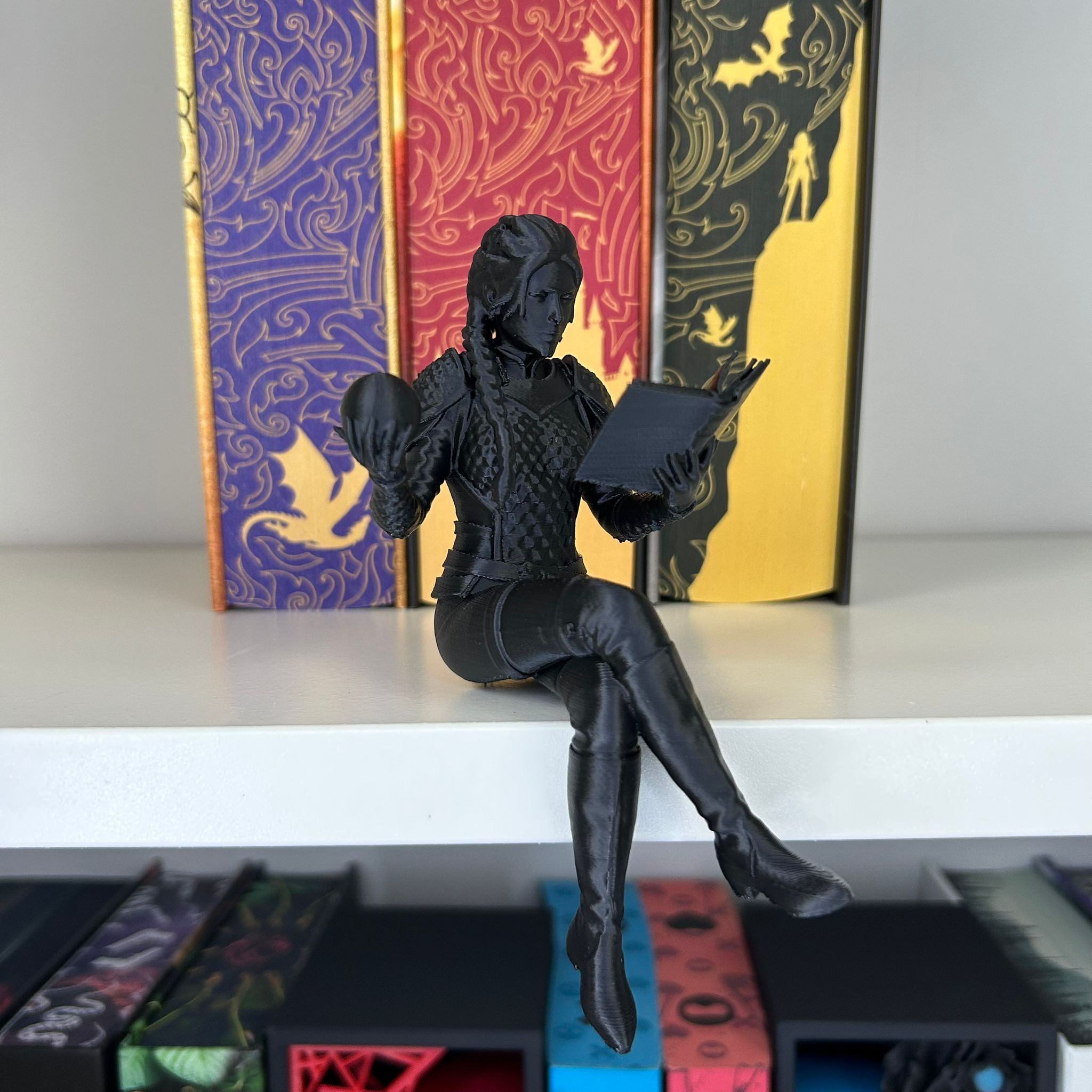 Dragon Rider Bookshelf Figures – Violet & Xaden inspired
