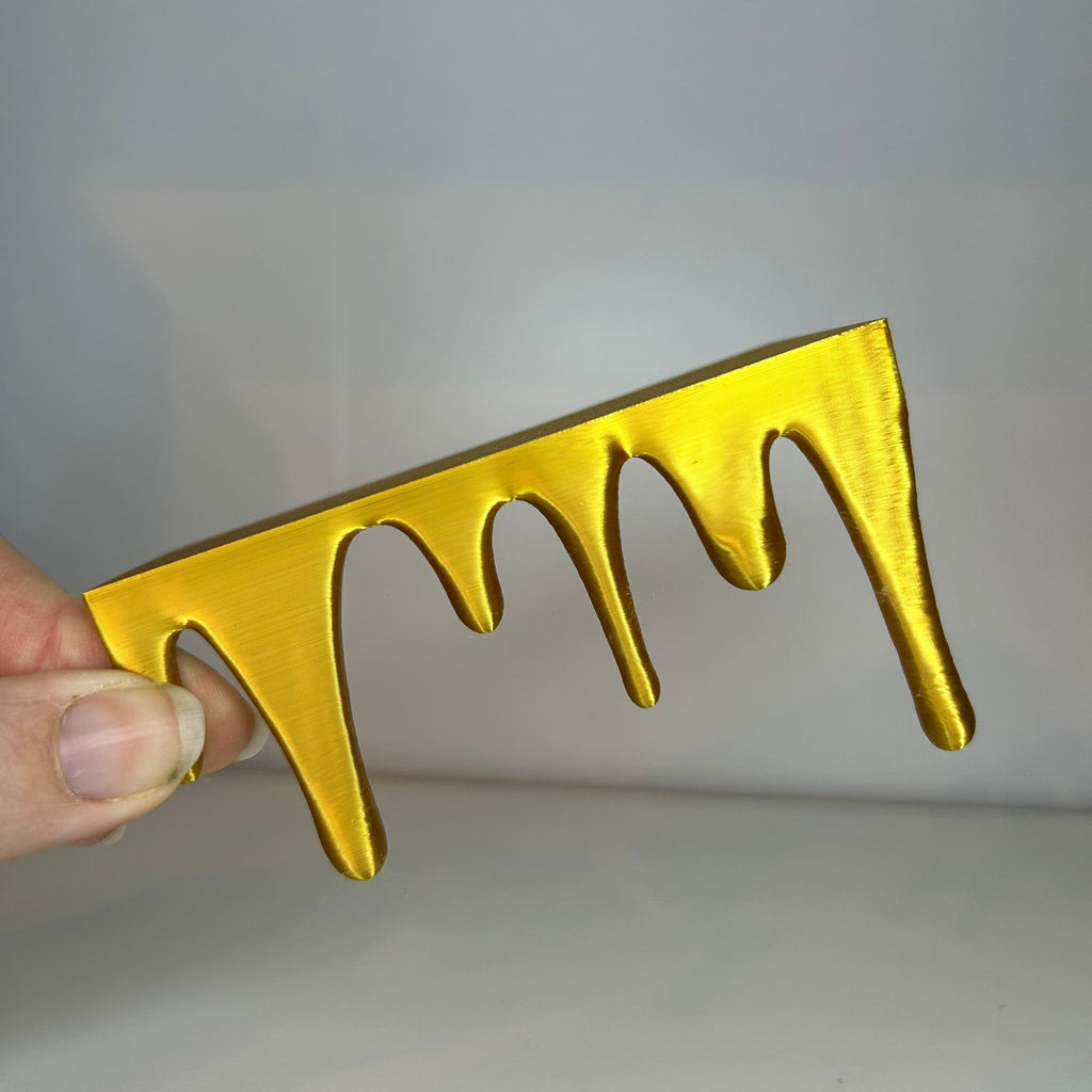 Drip bookend bottom and top decor