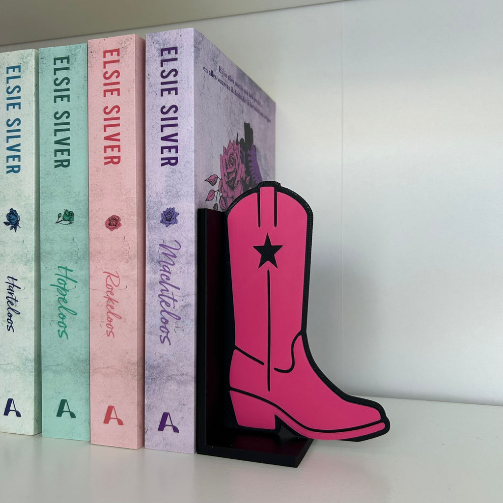 Cowboy Bookends – Western Bookshelf Decor –  Cowboy head & Cowboy Boot Bookends
