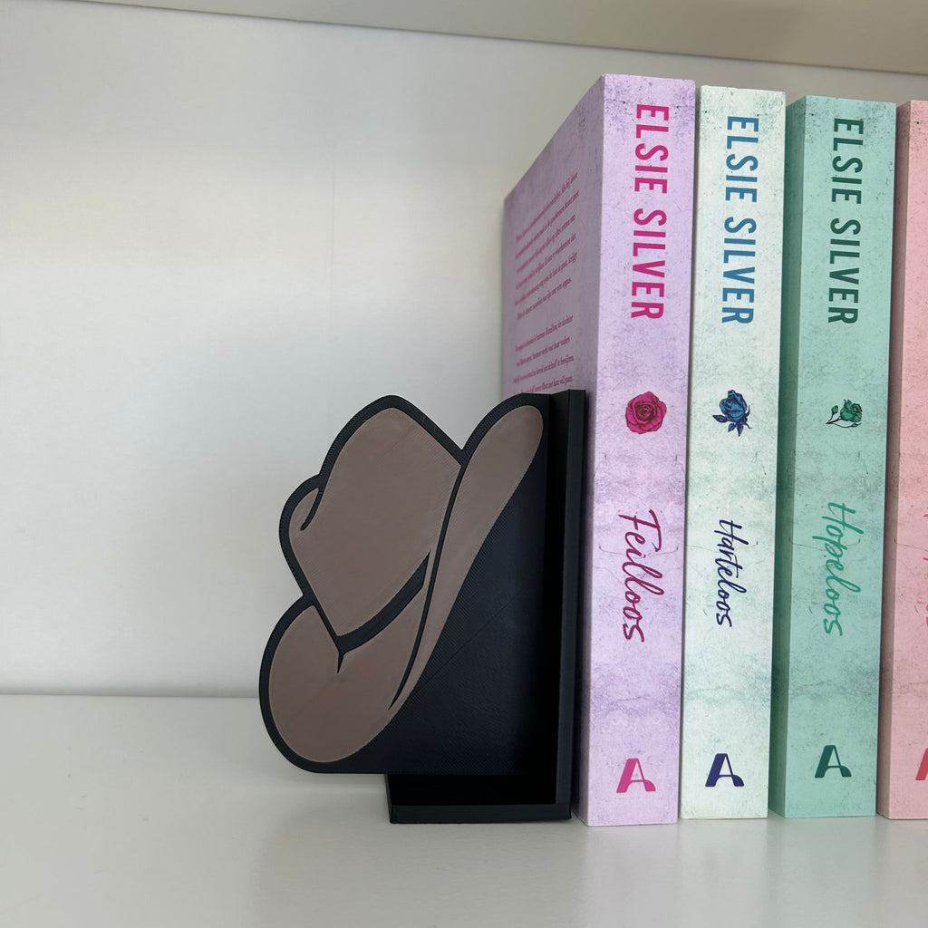 Cowboy Bookends – Western Bookshelf Decor –  Cowboy head & Cowboy Boot Bookends