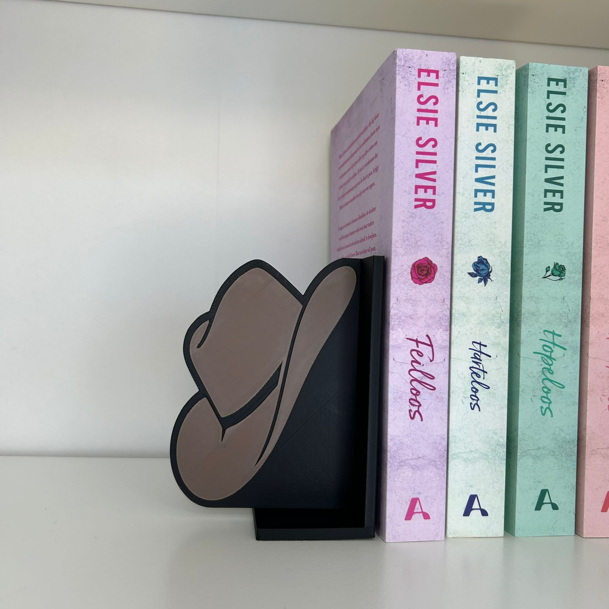 Cowboy Bookends – Western Bookshelf Decor –  Cowboy head & Cowboy Boot Bookends