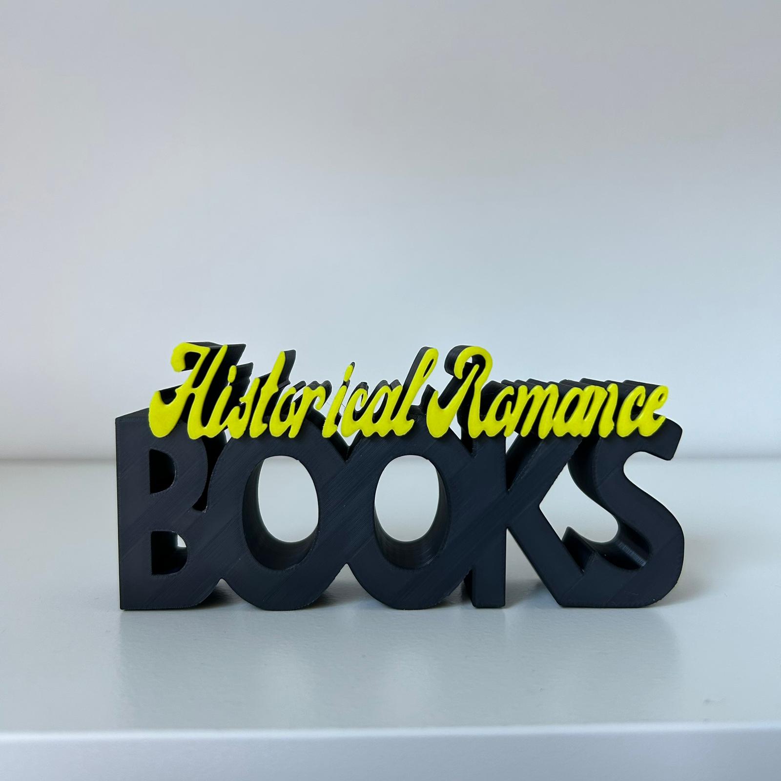 Word Art 'Historical Romance Books'