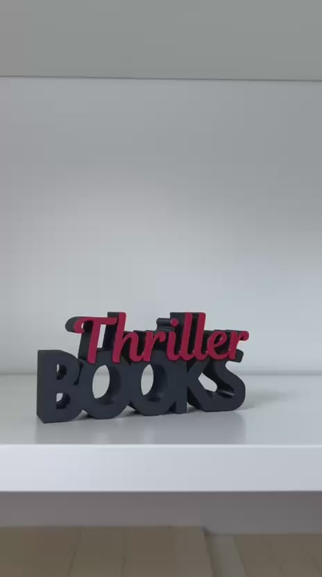 Word Art 'Thriller Books'