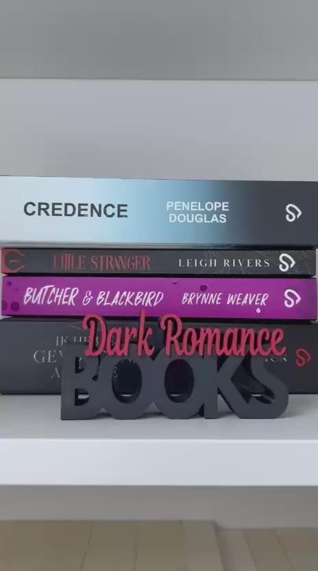 Word Art 'Dark Romance Books'